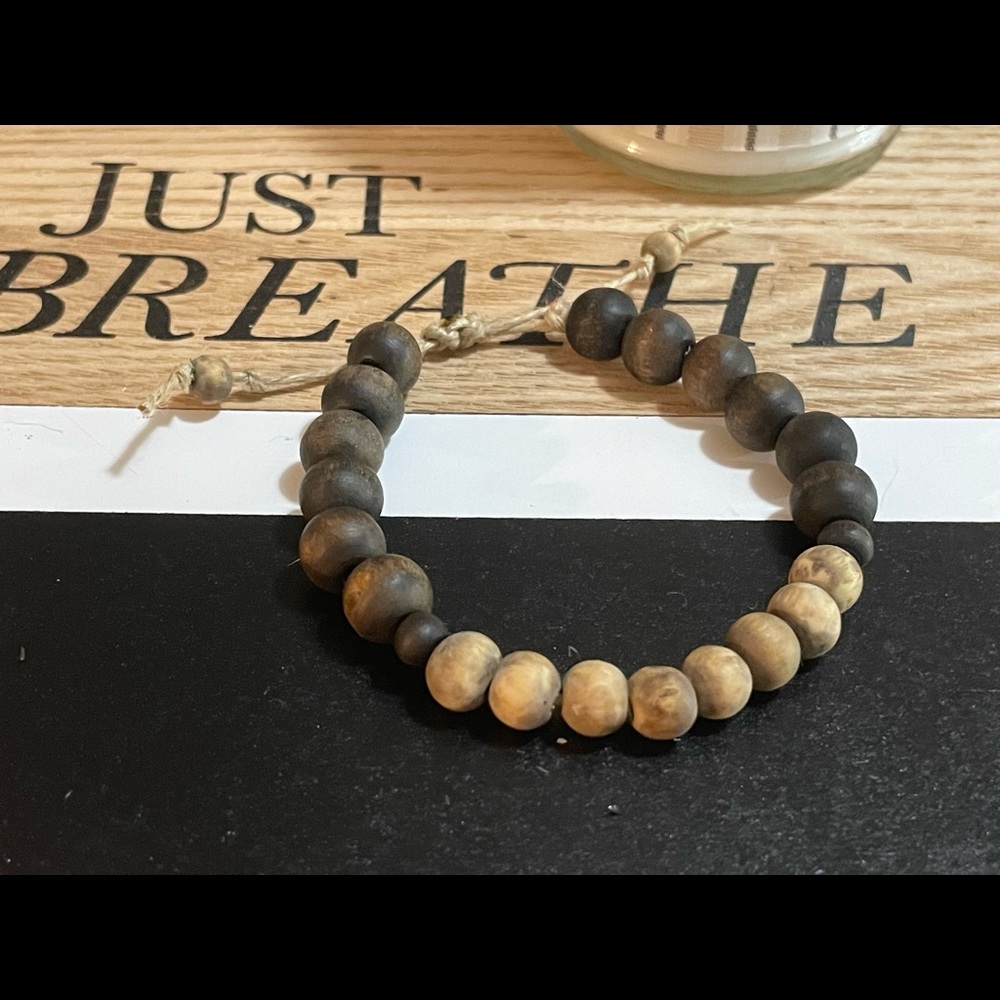 Men’s Collection-Hand Stained Adjustable Beaded Bracelet